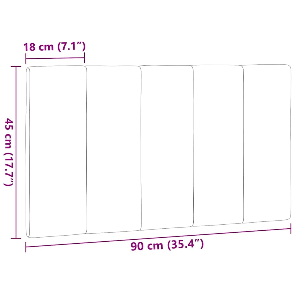 Μαξιλάρι για Κεφαλάρι Hanko Taupe 90 εκ. Υφασμάτινο