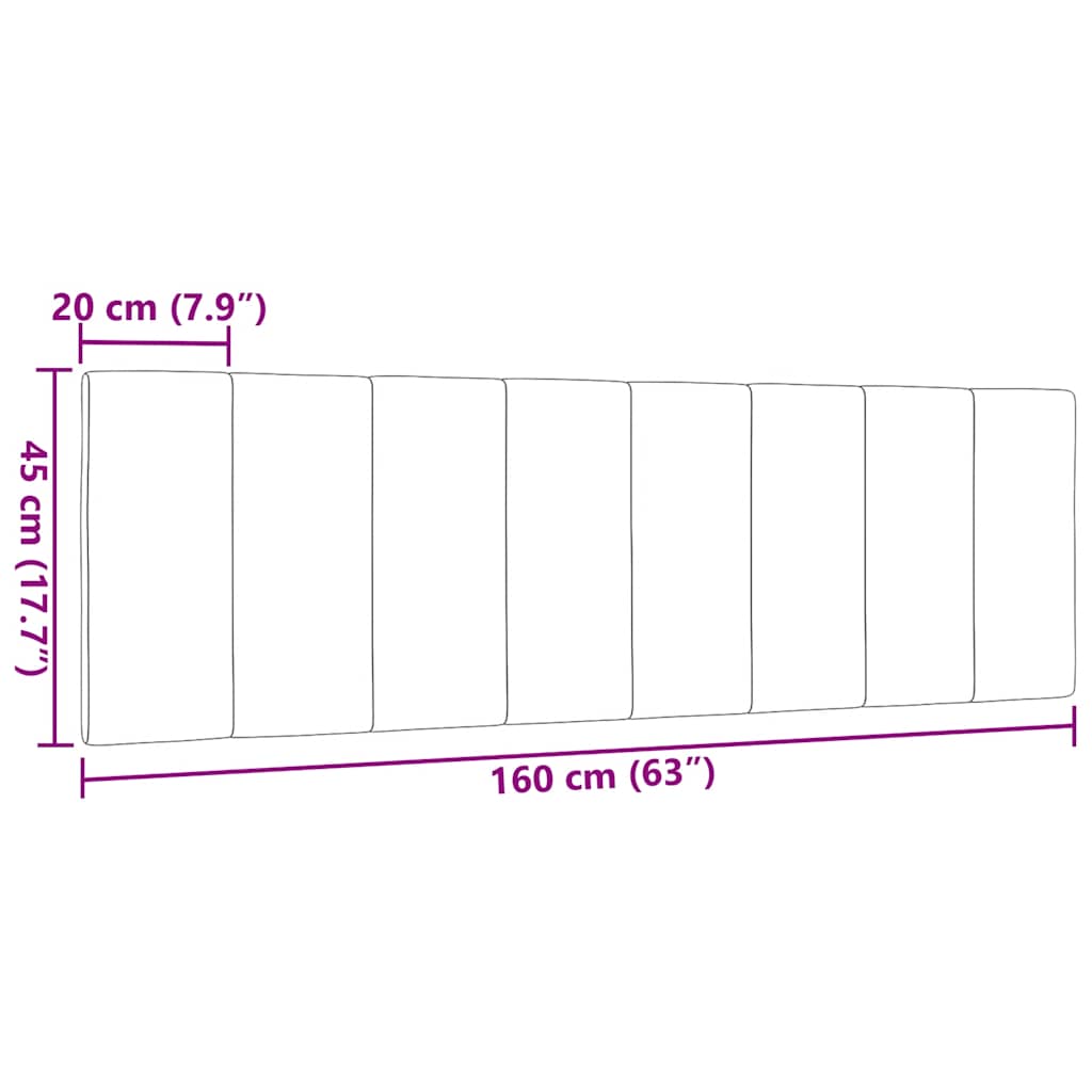 Μαξιλάρι για Κεφαλάρι Hanko Taupe 160 εκ. Υφασμάτινο - Pakobazaar