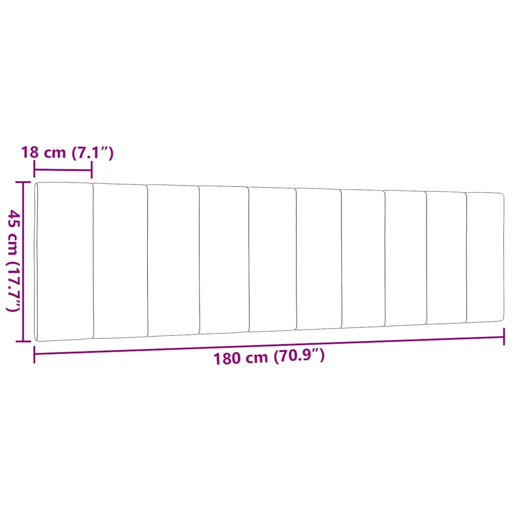 Μαξιλάρι για Κεφαλάρι Hanko Κρεμ 180 εκ. Υφασμάτινο - Pakobazaar