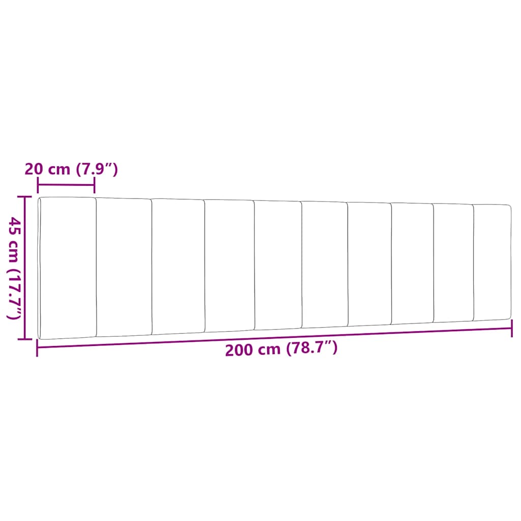 Μαξιλάρι για Κεφαλάρι Hanko Taupe 200 εκ. Υφασμάτινο - Pakobazaar