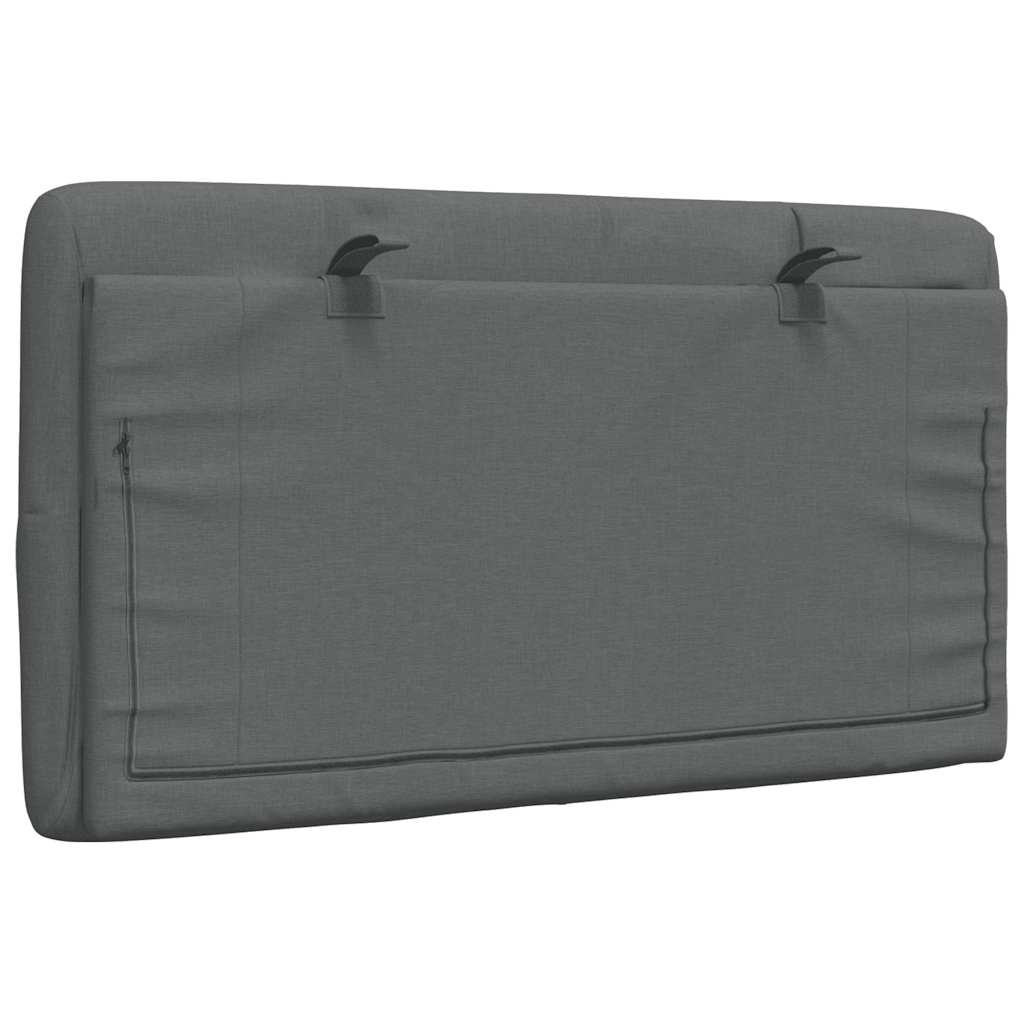 Μαξιλάρι για Κεφαλάρι Σκούρο Γκρι 90 εκ. Υφασμάτινο