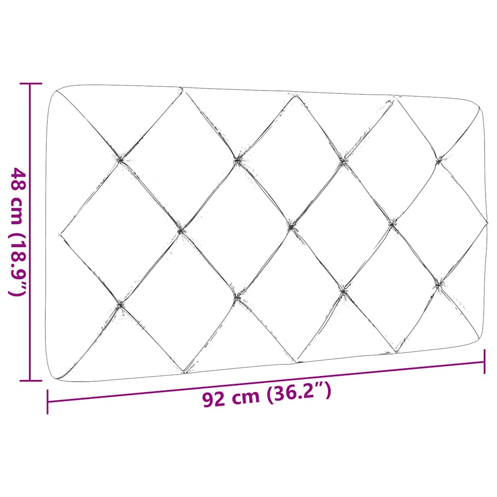 Μαξιλάρι για Κεφαλάρι Μαύρο 90 εκ. Υφασμάτινο - Pakobazaar