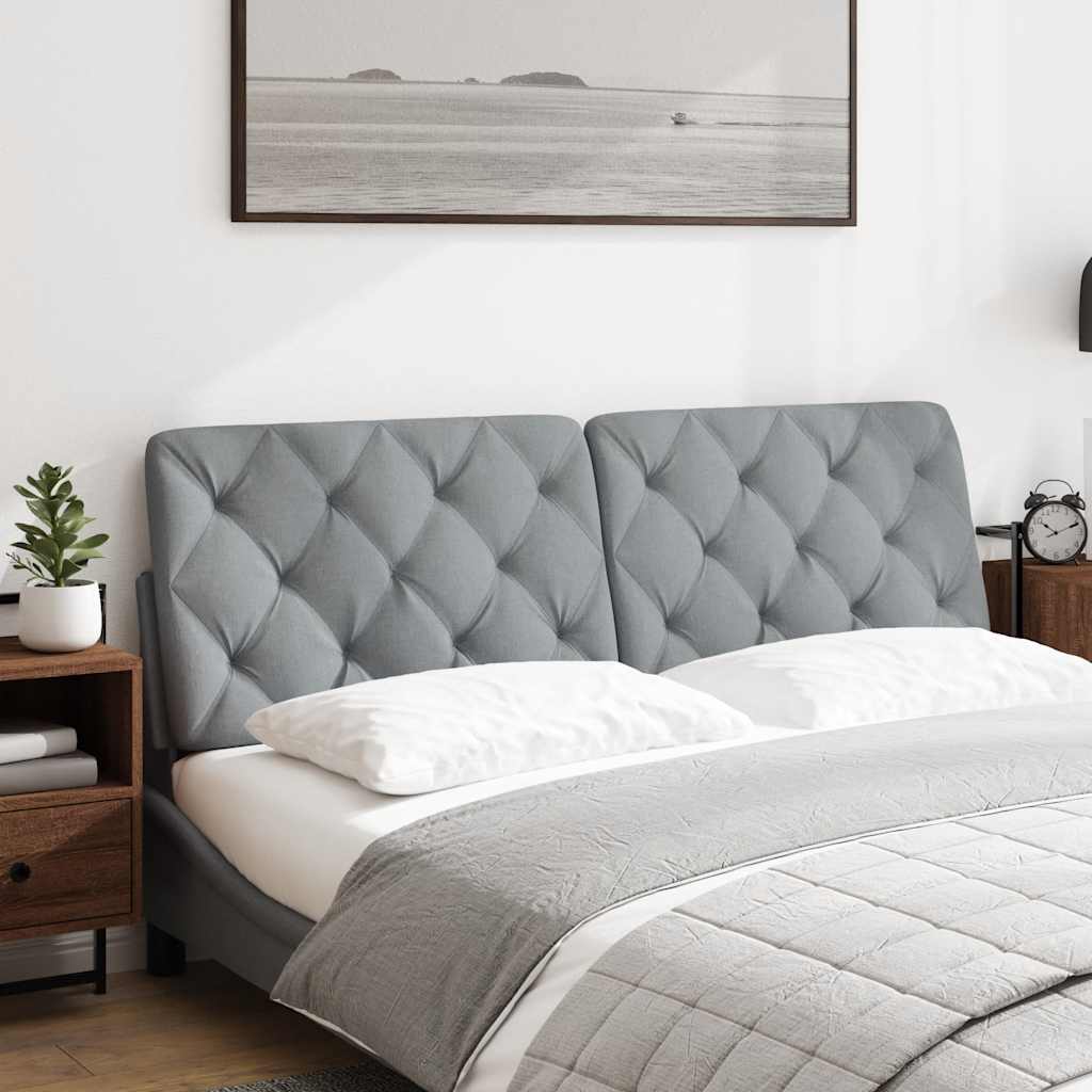 Μαξιλάρι για Κεφαλάρι Ανοιχτό Γκρι 160 εκ. Υφασμάτινο - Pakobazaar