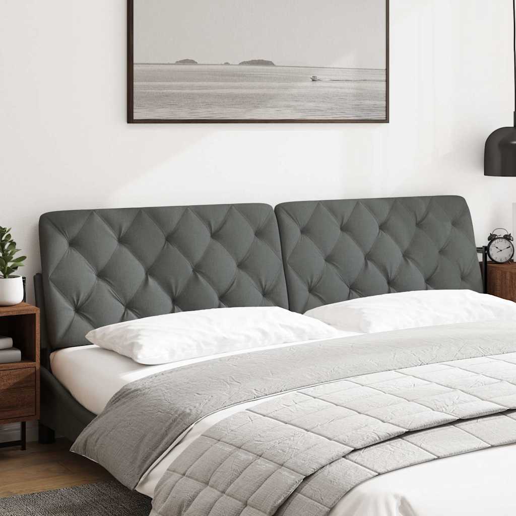 Μαξιλάρι για Κεφαλάρι Σκούρο Γκρι 200 εκ. Υφασμάτινο