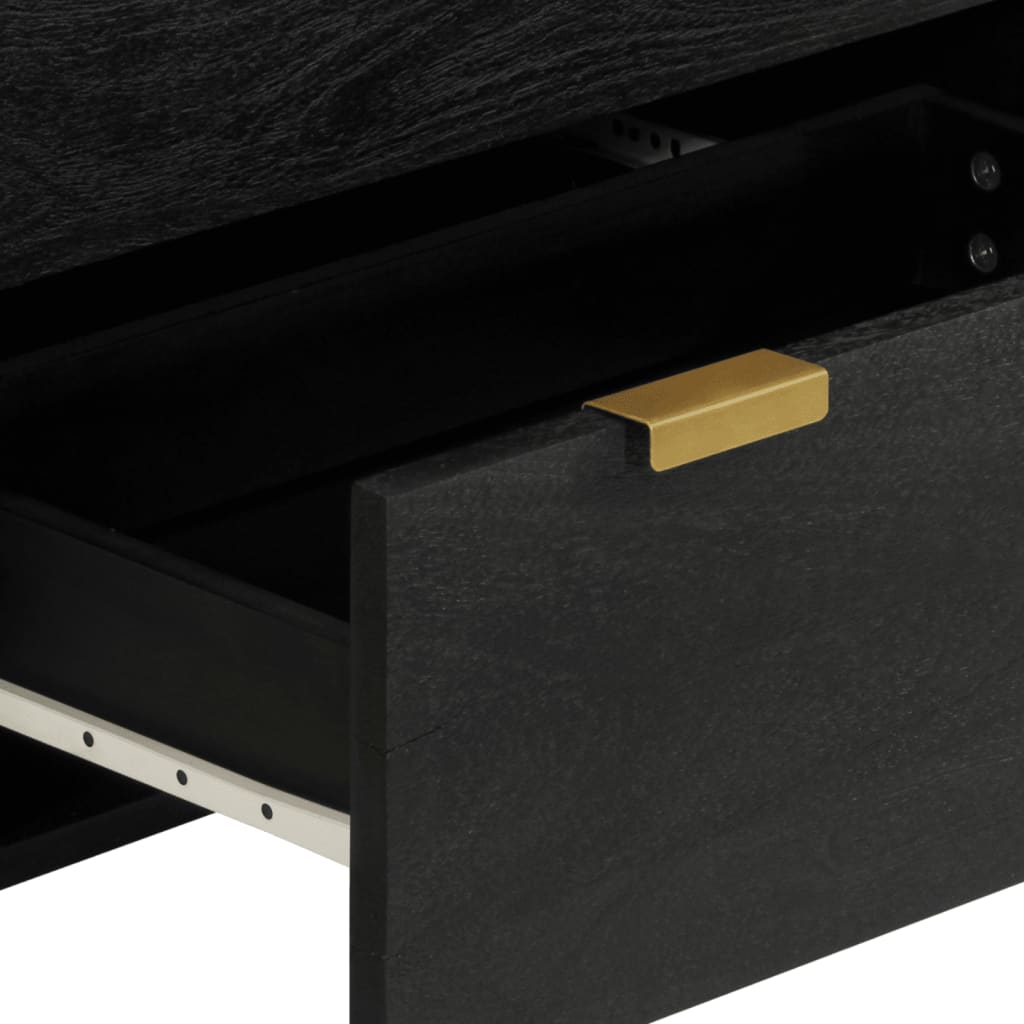 Ντουλάπια 3 Τεμαχίων Λευκά Μαύρος Επεξεργασμένο Ξύλο