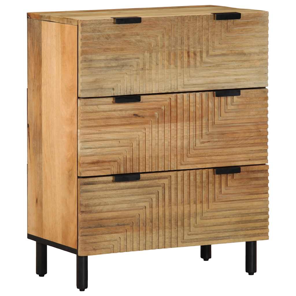 Sideboards 2 τεμάχια καφέ 60x33x75 cm μασίφ ξύλο Mango