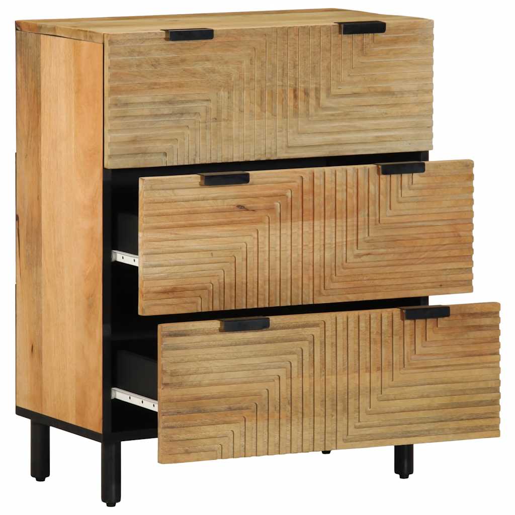 Sideboards 2 τεμάχια καφέ 60x33x75 cm μασίφ ξύλο Mango