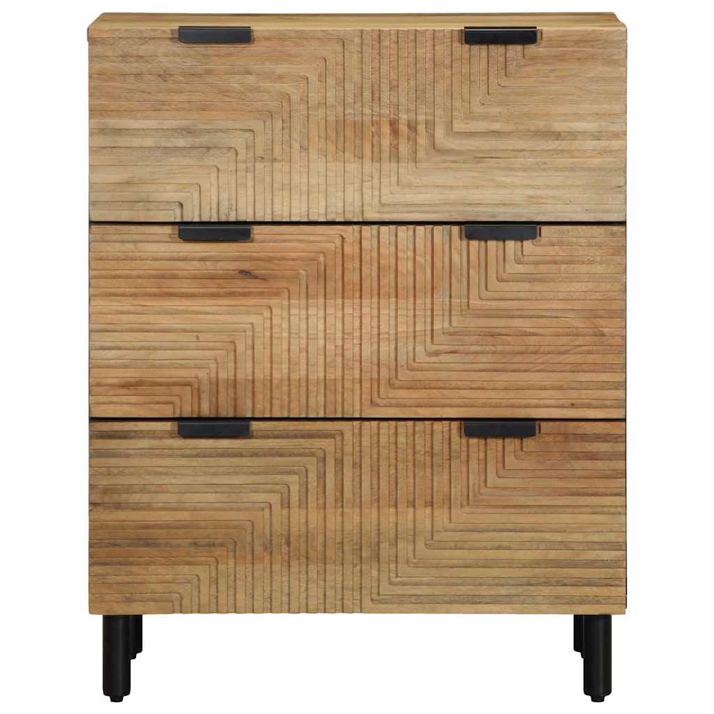 Sideboards 2 τεμάχια καφέ 60x33x75 cm μασίφ ξύλο Mango