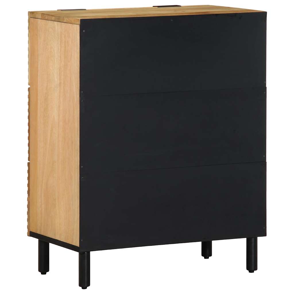 Sideboards 2 τεμάχια καφέ 60x33x75 cm μασίφ ξύλο Mango
