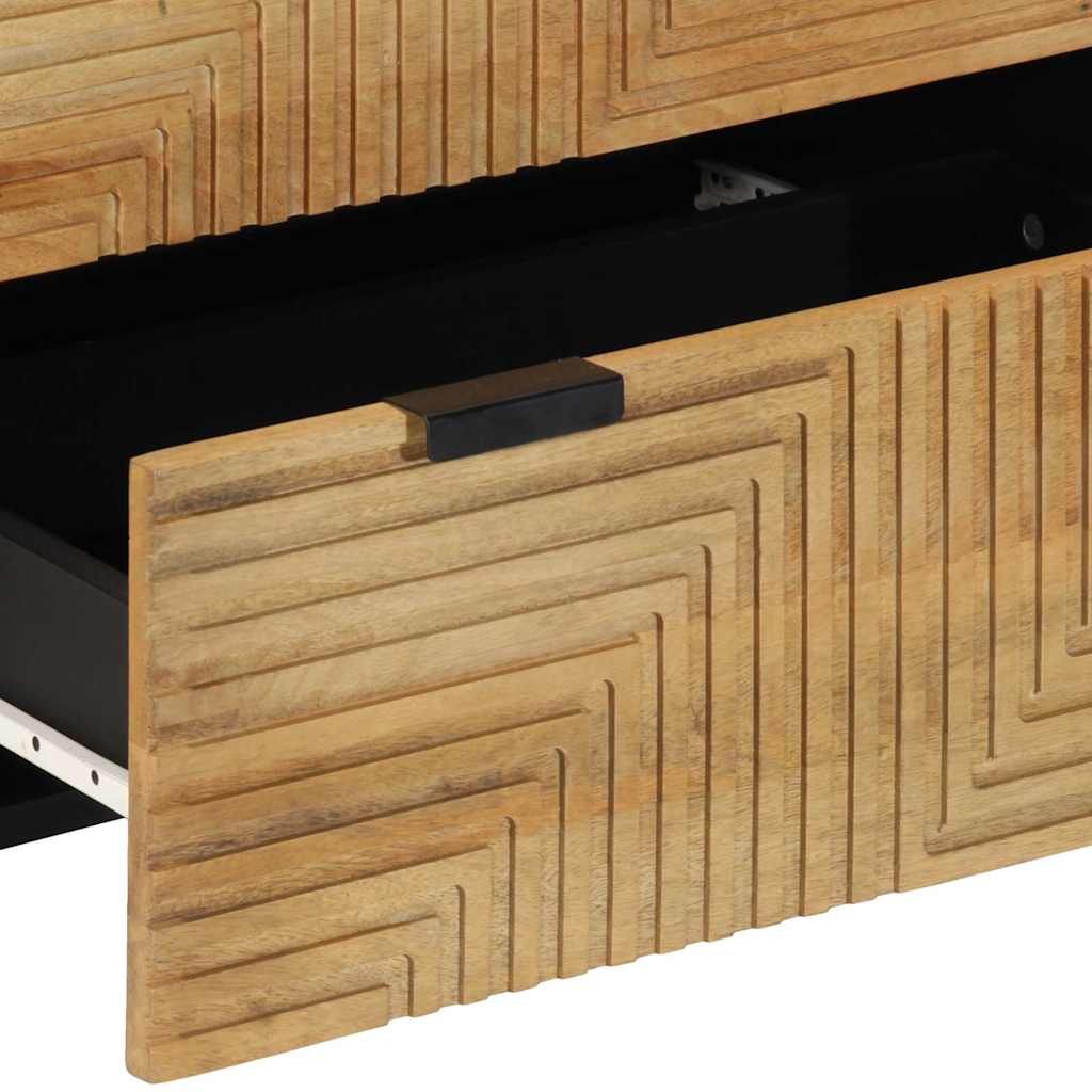 Sideboards 2 τεμάχια καφέ 60x33x75 cm μασίφ ξύλο Mango