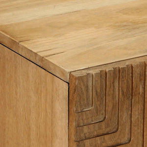 3 τεμαχίων Sideboards καφέ 60x33x75 cm μασίφ ξύλο Mango - Pakobazaar