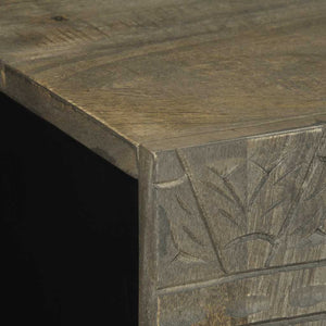 3 τεμαχίων Sideboards ανοιχτό γκρι μασίφ ξύλο Mango
