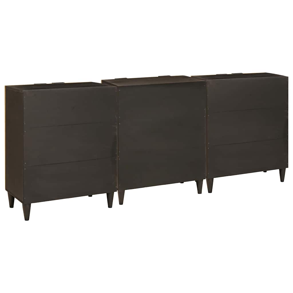 Σετ Μπουφέδων 3 τμχ. 180 x 33 x 75 εκ. Στερεό ξύλο μάνγκο - Pakobazaar