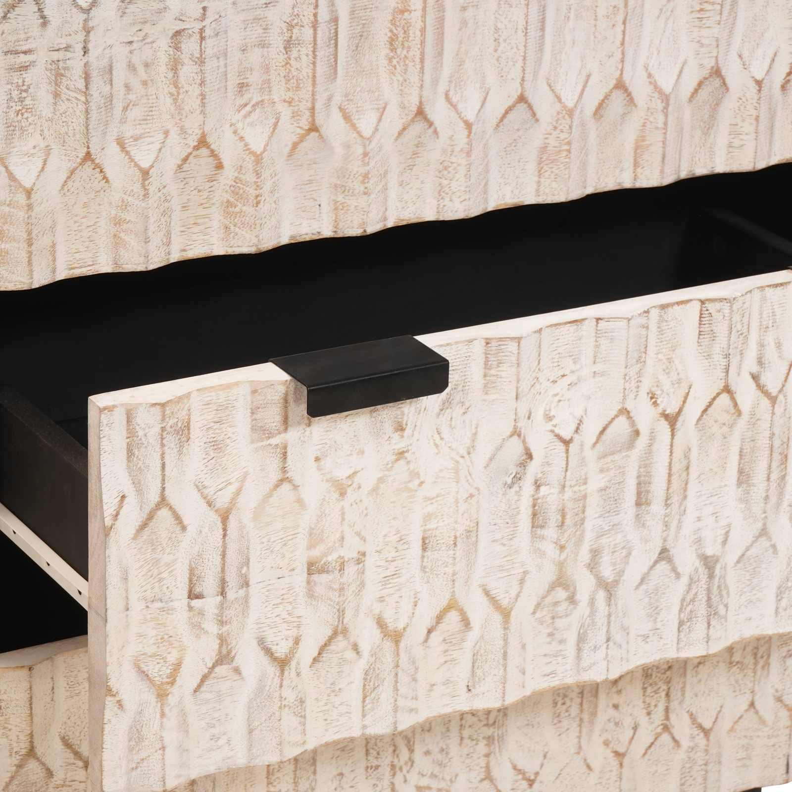 Πλαϊνό γραφείο 2 pcs Λευκό Φινίρισμα Καθαρισμού 60 x 33 x 75 cm