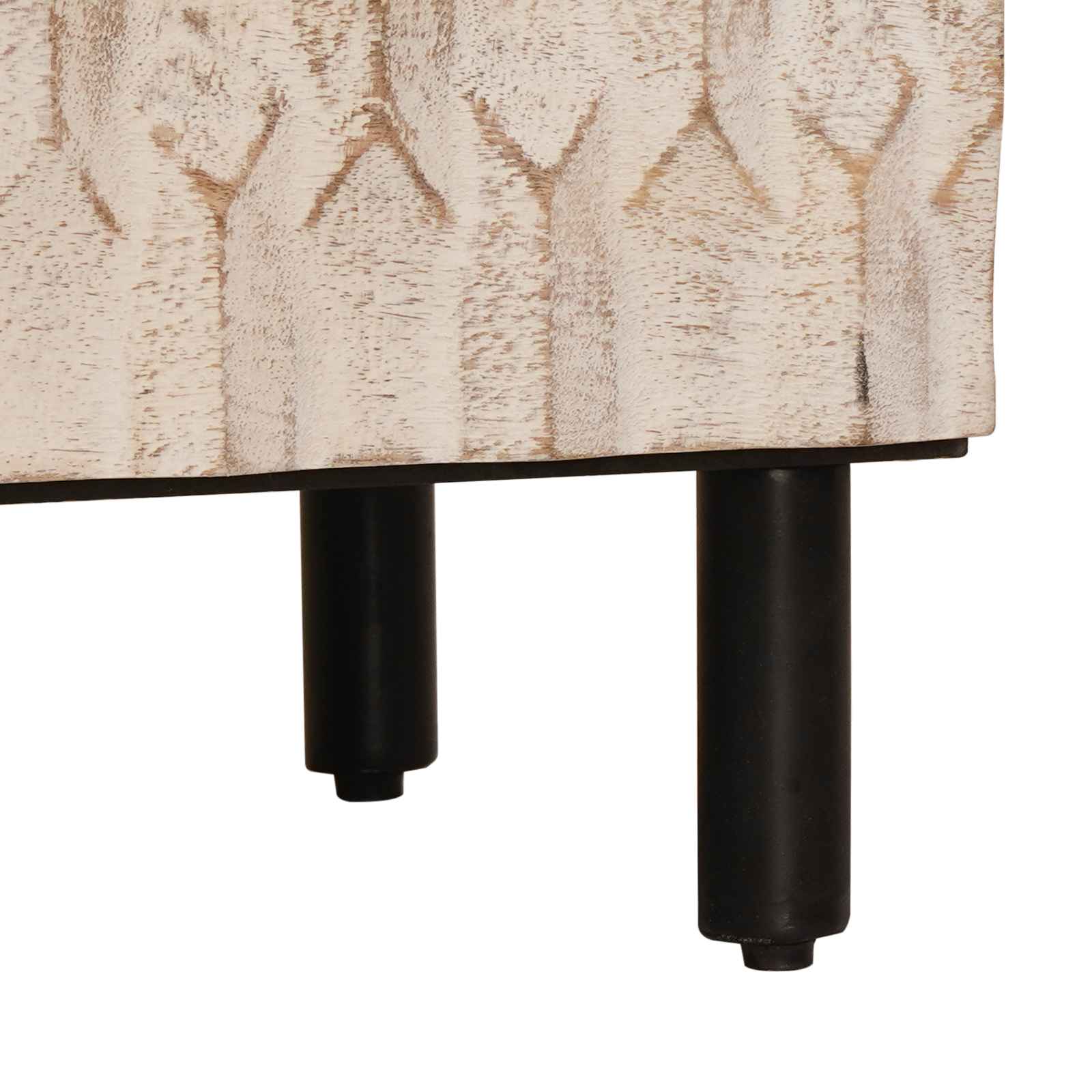 Πλαϊνό γραφείο 2 pcs Λευκό Φινίρισμα Καθαρισμού 60 x 33 x 75 cm