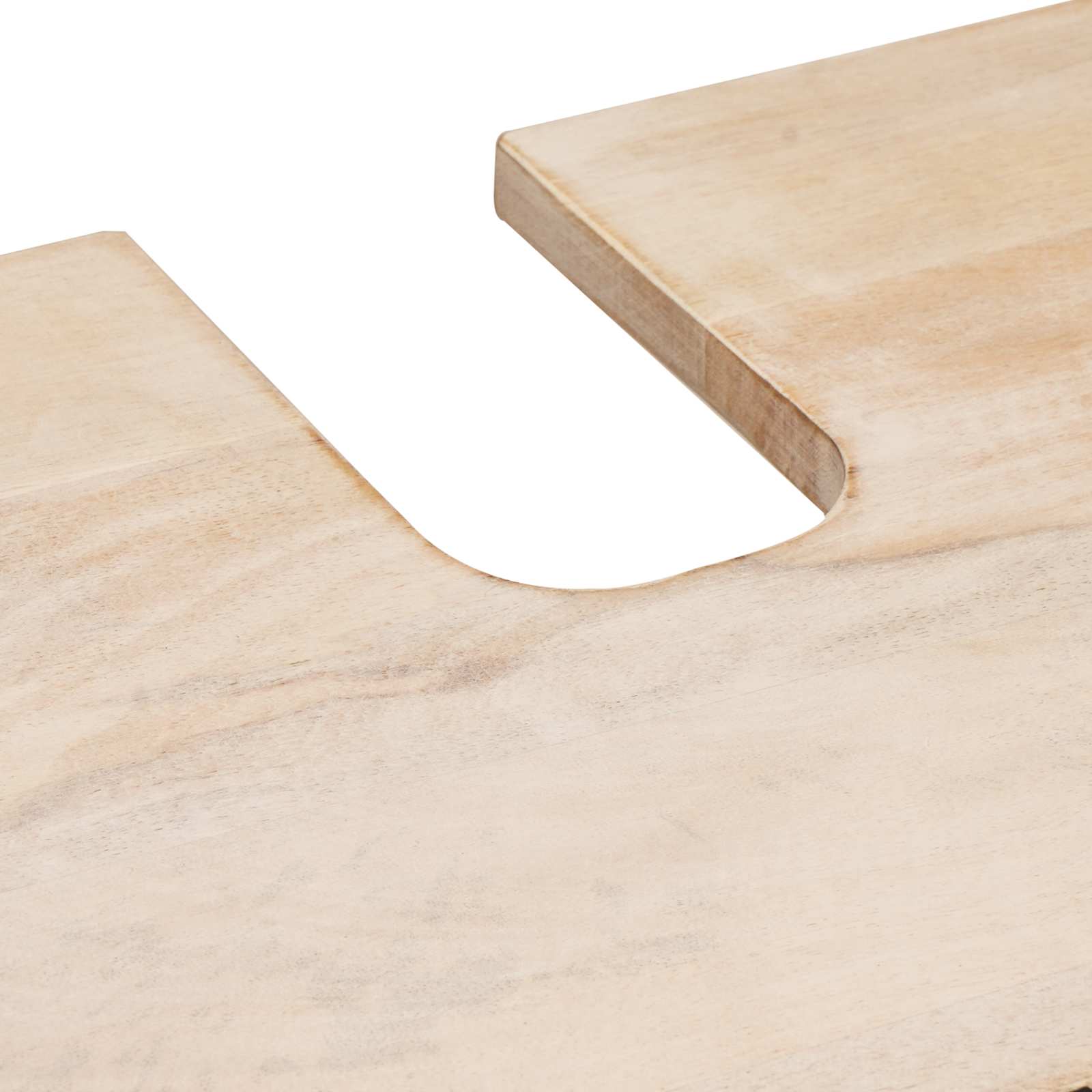 Σετ Μπάνιου 4 pcs Λευκό Φινίρισμα Καθαρισμού Στερεό ξύλο μάνγκο