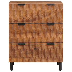 Πλαϊνό γραφείο 2 τμχ. 60 x 33 x 75 cm Στερεό ξύλο μάνγκο