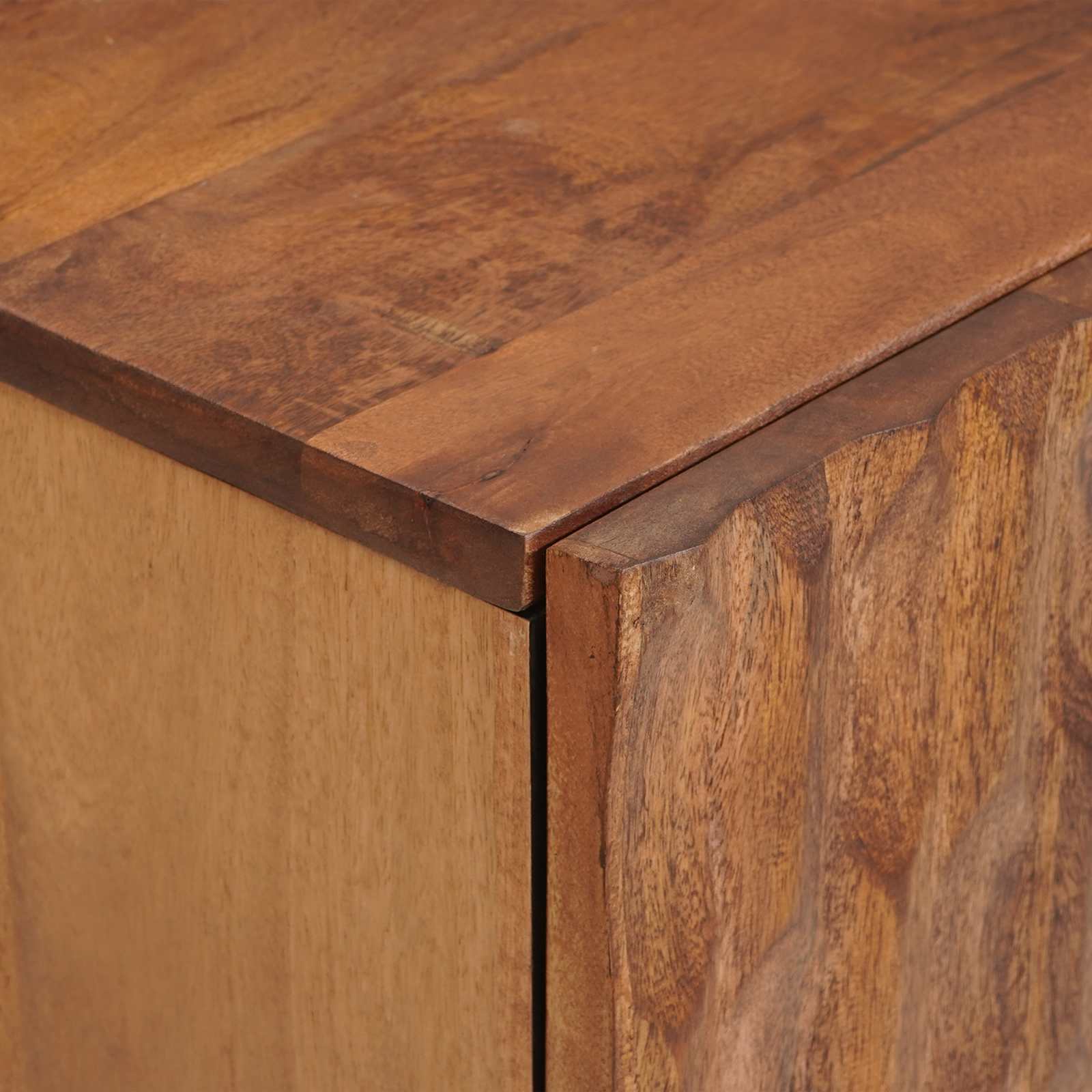 Σετ Μπάνιου με συρτάρι 5 pcs Καφέ Ακακία Στερεό ξύλο μάνγκο