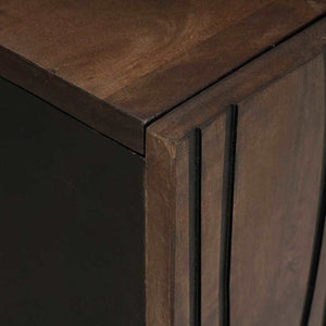 Σετ Μπουφέδων 3 τμχ. Καφέ 180 x 33 x 75 εκ. Στερεό ξύλο μάνγκο