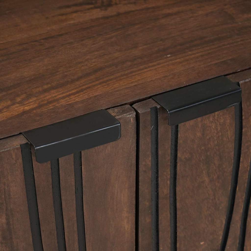 Σετ Επίπλων Μπάνιου με συρτάρι 3 pcs Καφέ Επεξεργασμένο ξύλο