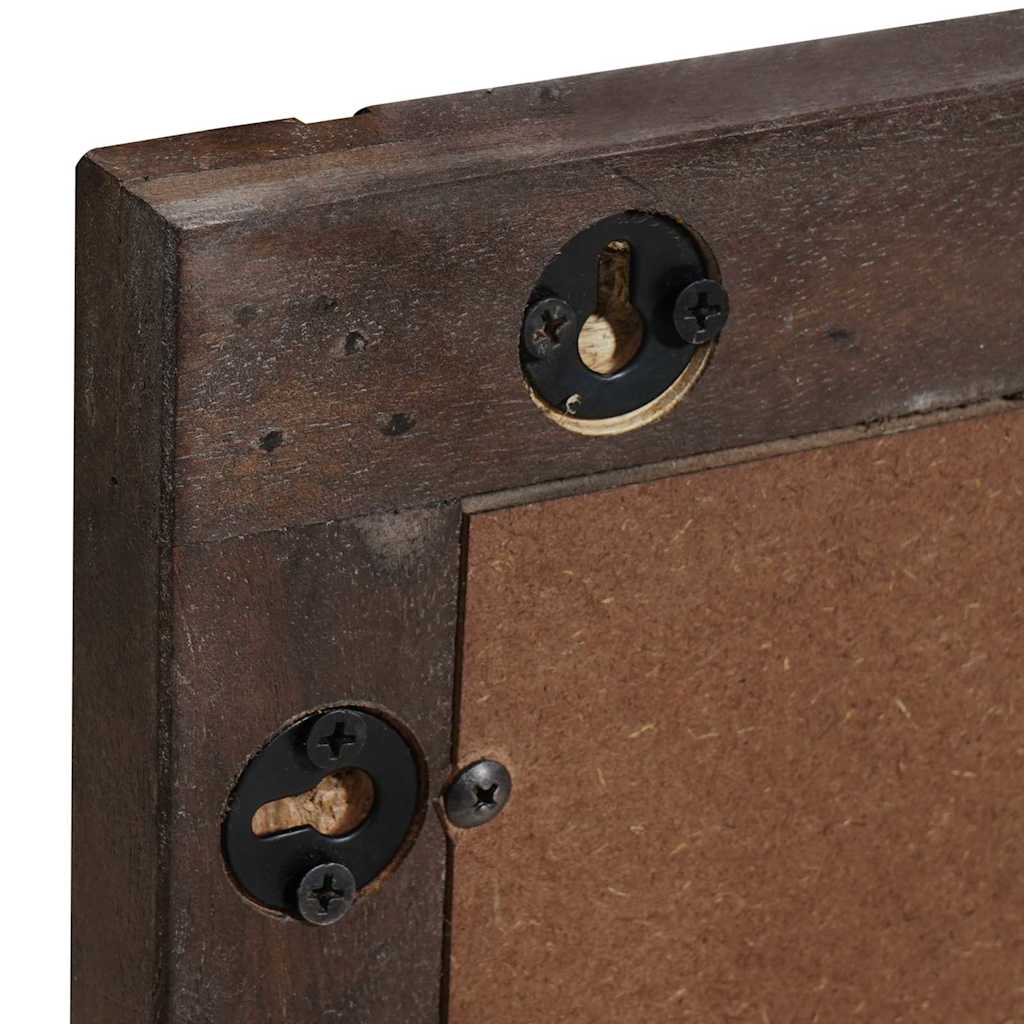 Σετ Ντουλαπιών Μπάνιου 2 τεμ. Καρυδιά Καφέ Στερεό ξύλο μάνγκο - Pakobazaar