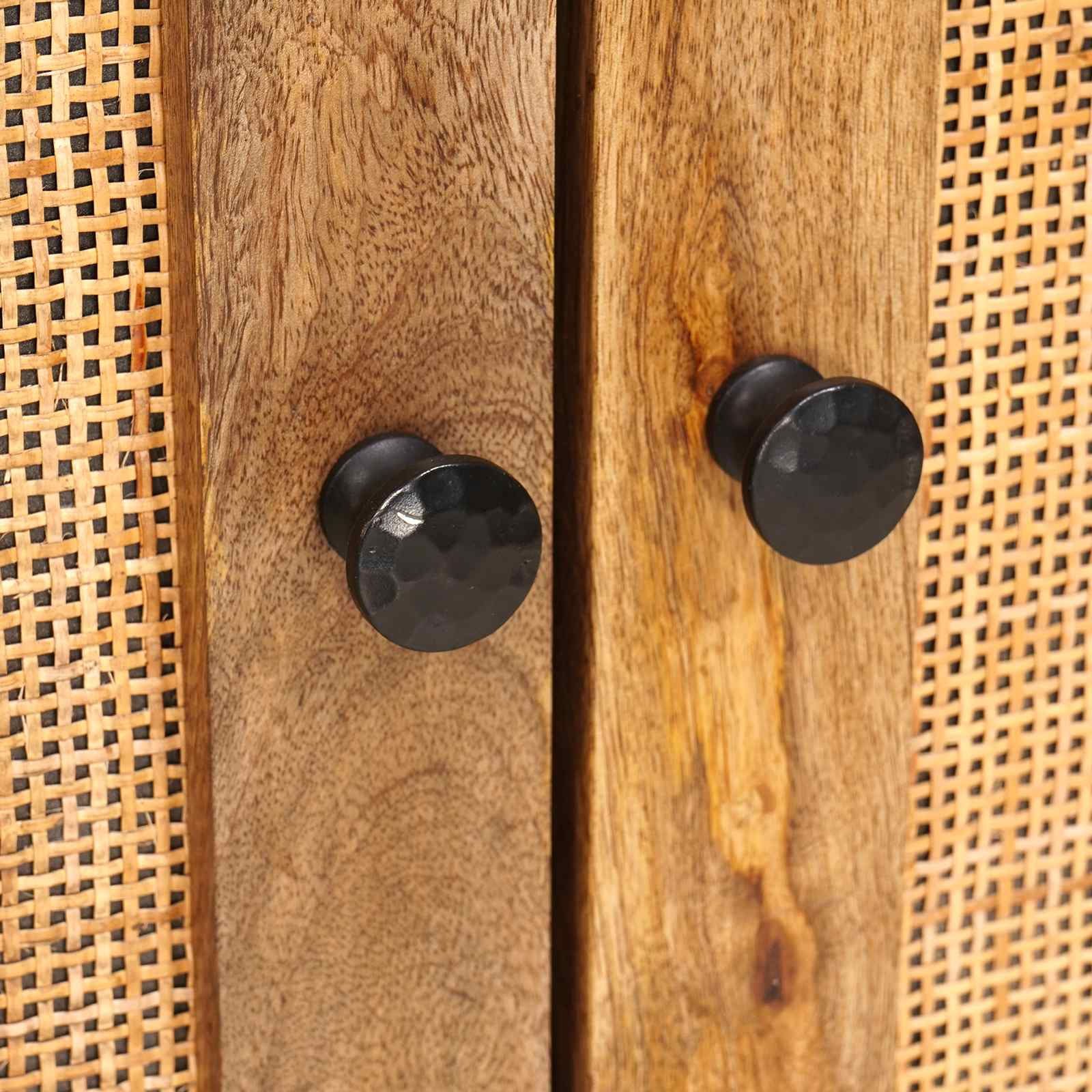 Σετ Μπάνιου με αποθήκευση 2 pcs Καφέ Στερεό ξύλο μάνγκο - Pakobazaar