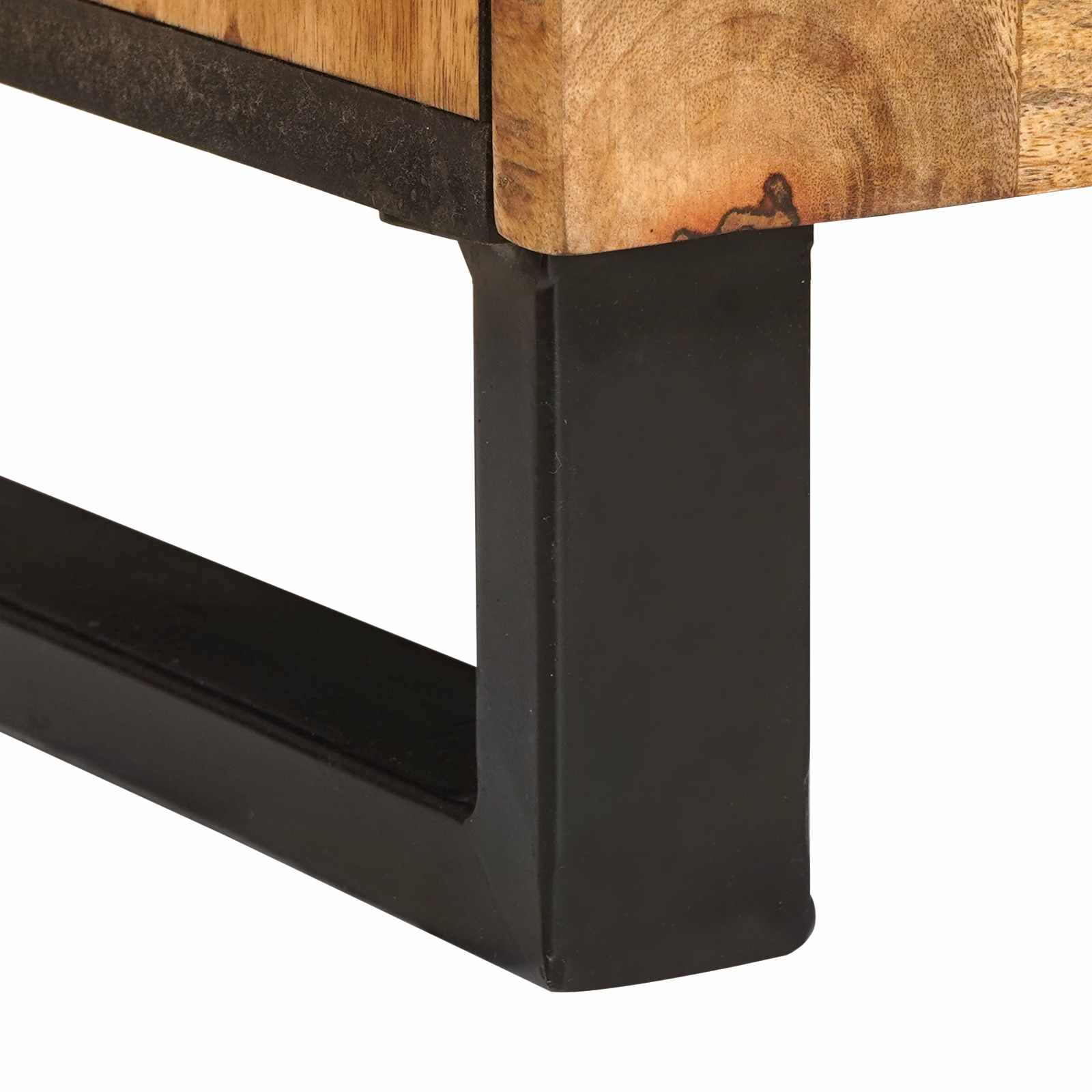 Σετ Μπάνιου με αποθήκευση 2 pcs Καφέ Στερεό ξύλο μάνγκο - Pakobazaar