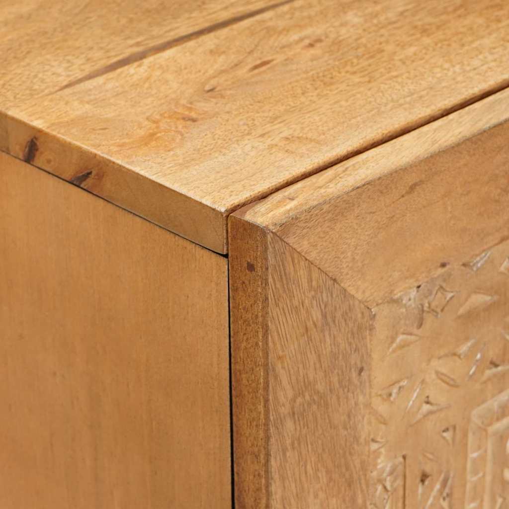 Πλαϊνό γραφείο 3 τμχ. 180 x 33,5 x 75 εκ. Μασίφ ξύλο μάνγκο - Pakobazaar