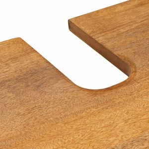 Σετ Επίπλων Μπάνιου με συρτάρι 4 pcs Καφέ Επεξεργασμένο ξύλο - Pakobazaar