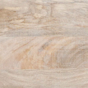 Πλαϊνό γραφείο 2 pcs Λευκό 120 x 33,5 x 75 εκ Μασίφ ξύλο μάνγκο - Pakobazaar