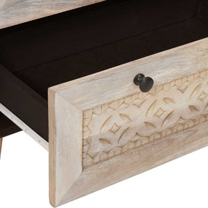Πλαϊνό γραφείο 3 pcs Λευκό 180 x 33,5 x 75 εκ. - Pakobazaar