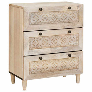 Πλαϊνό γραφείο 3 pcs Λευκό 180 x 33,5 x 75 εκ. - Pakobazaar