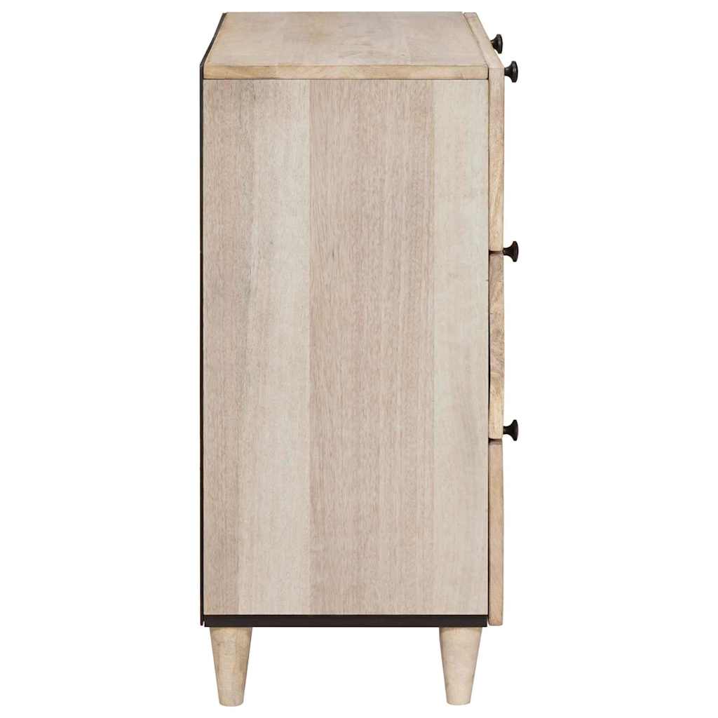 Πλαϊνό γραφείο 3 pcs Λευκό 180 x 33,5 x 75 εκ. - Pakobazaar