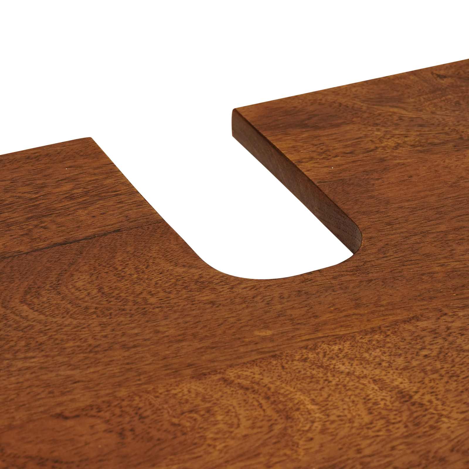 Σετ Επίπλων Μπάνιου Επιτοίχιο 2 pcs Καρυδιά Στερεό ξύλο μάνγκο - Pakobazaar