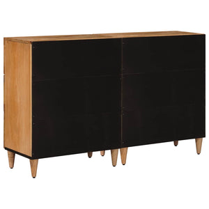 Πλαϊνό γραφείο 2 pcs Φυσικό 60 x 33 x 75 cm Στερεό ξύλο μάνγκο - Pakobazaar