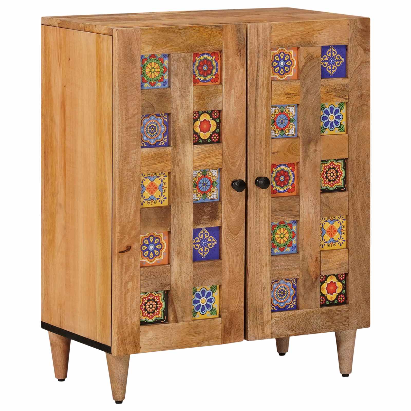 Πλαϊνό γραφείο 3 pcs Φυσικό 60 x 33,5 x 75 εκ. - Pakobazaar