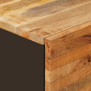 Πλαϊνό γραφείο 2 τμχ. 60 x 33 x 75 cm Στερεό ξύλο μάνγκο Καφέ