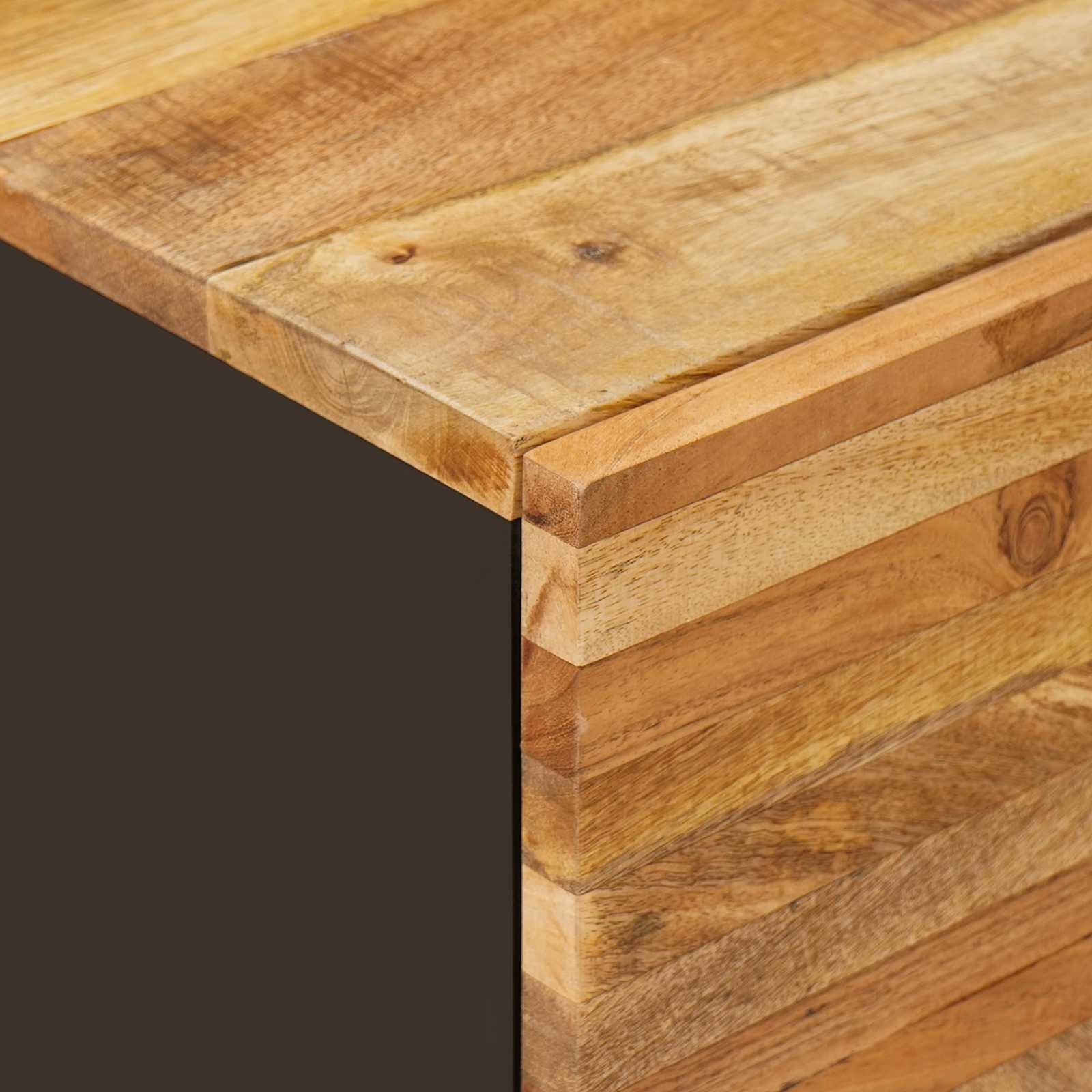 Σετ Μπάνιου με συρτάρι με ράφι Φυσικό Στερεό ξύλο μάνγκο