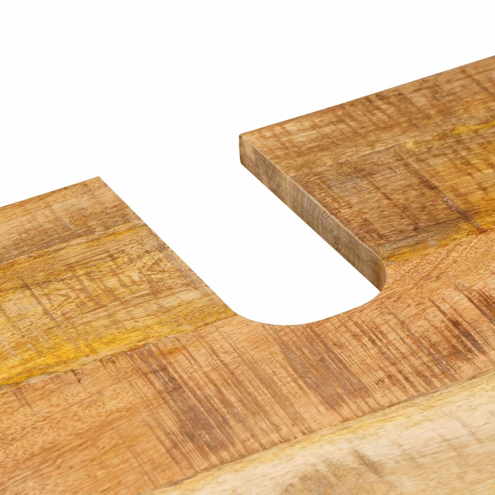 Σετ Μπάνιου με συρτάρι με ράφι 5 pcs Φυσικό Στερεό ξύλο μάνγκο