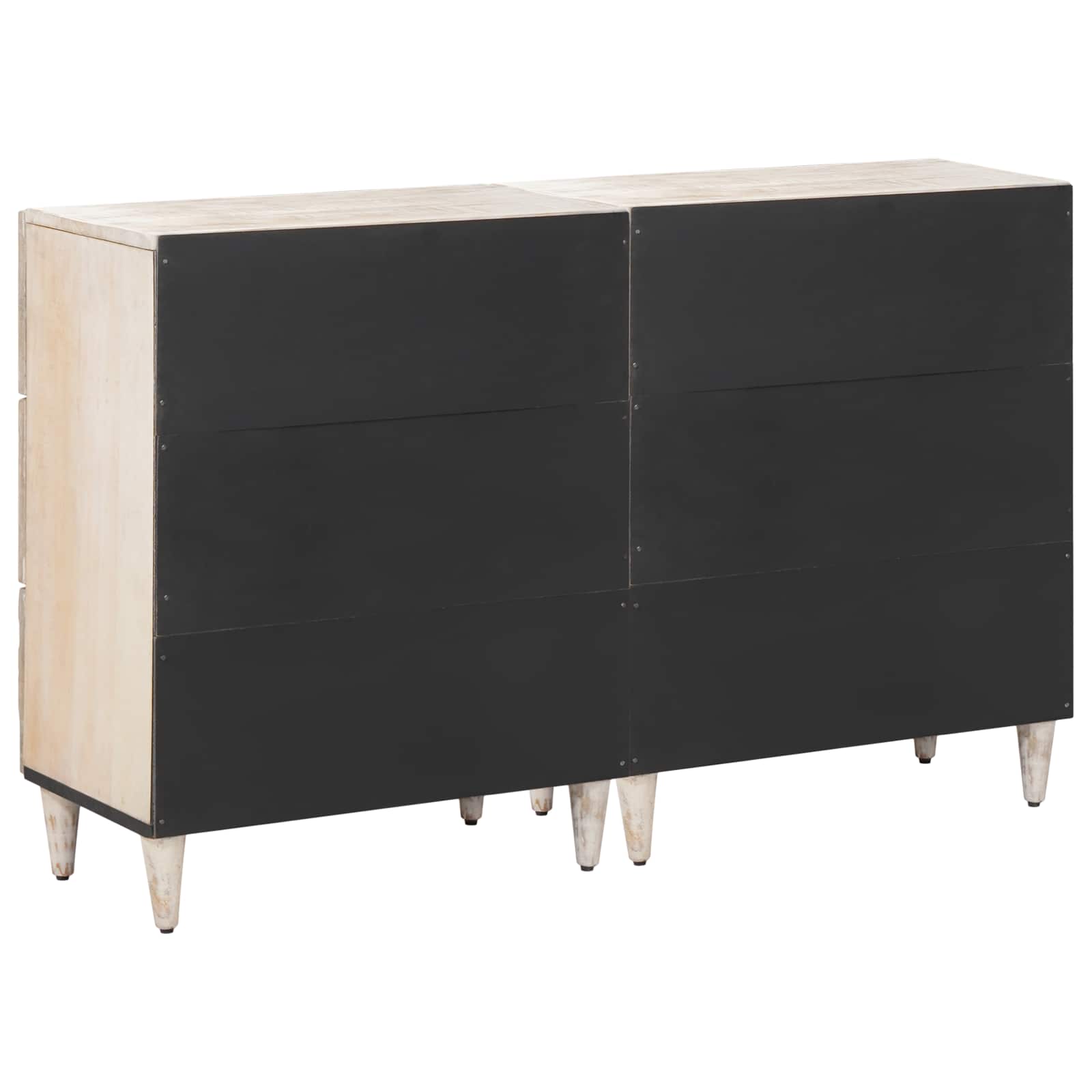 Πλαϊνό γραφείο 2 pcs Λευκό 60 x 33,5 x 75 εκ. - Pakobazaar