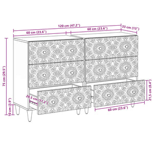 Πλαϊνό γραφείο 2 pcs Λευκό 60 x 33,5 x 75 εκ. - Pakobazaar