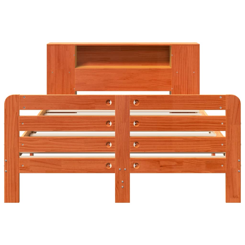 Σκελετός Κρεβ. Χωρίς Στρώμα Καφέ Κεριού 160x200 εκ Μασίφ Πεύκο