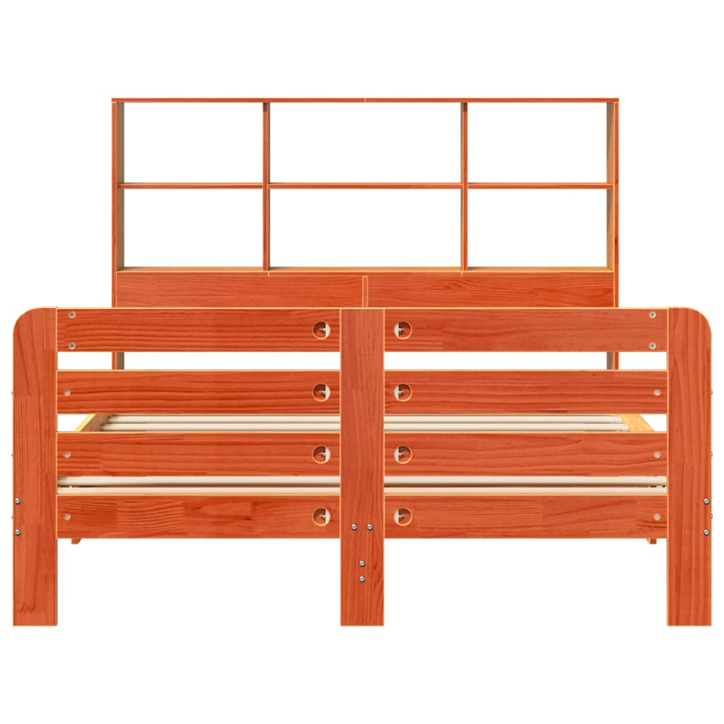 Σκελετός Κρεβ. Χωρίς Στρώμα Καφέ Κεριού 120x190 εκ Μασίφ Πεύκο