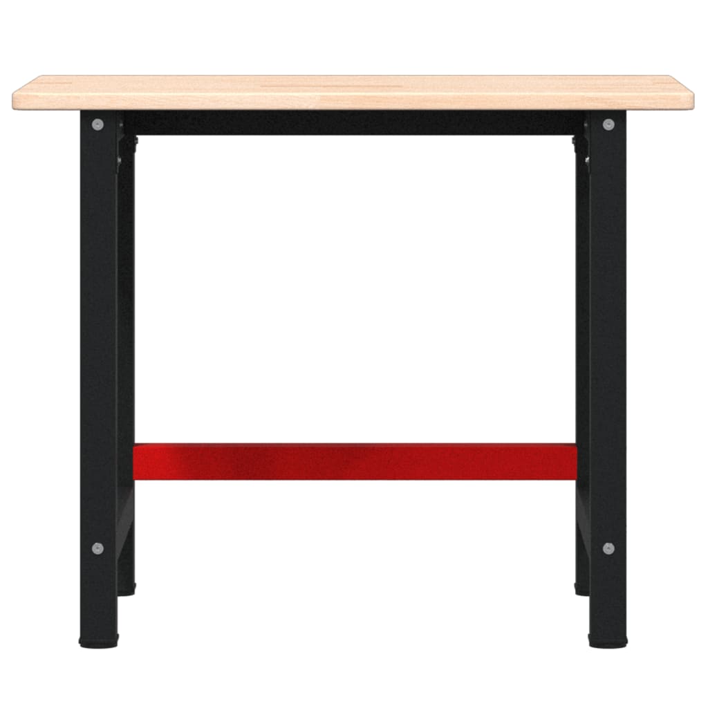 Πάγκος Εργασίας Ορθογώνιος 100x60x81,5 εκ. από Μασίφ Ξύλο Δρυός