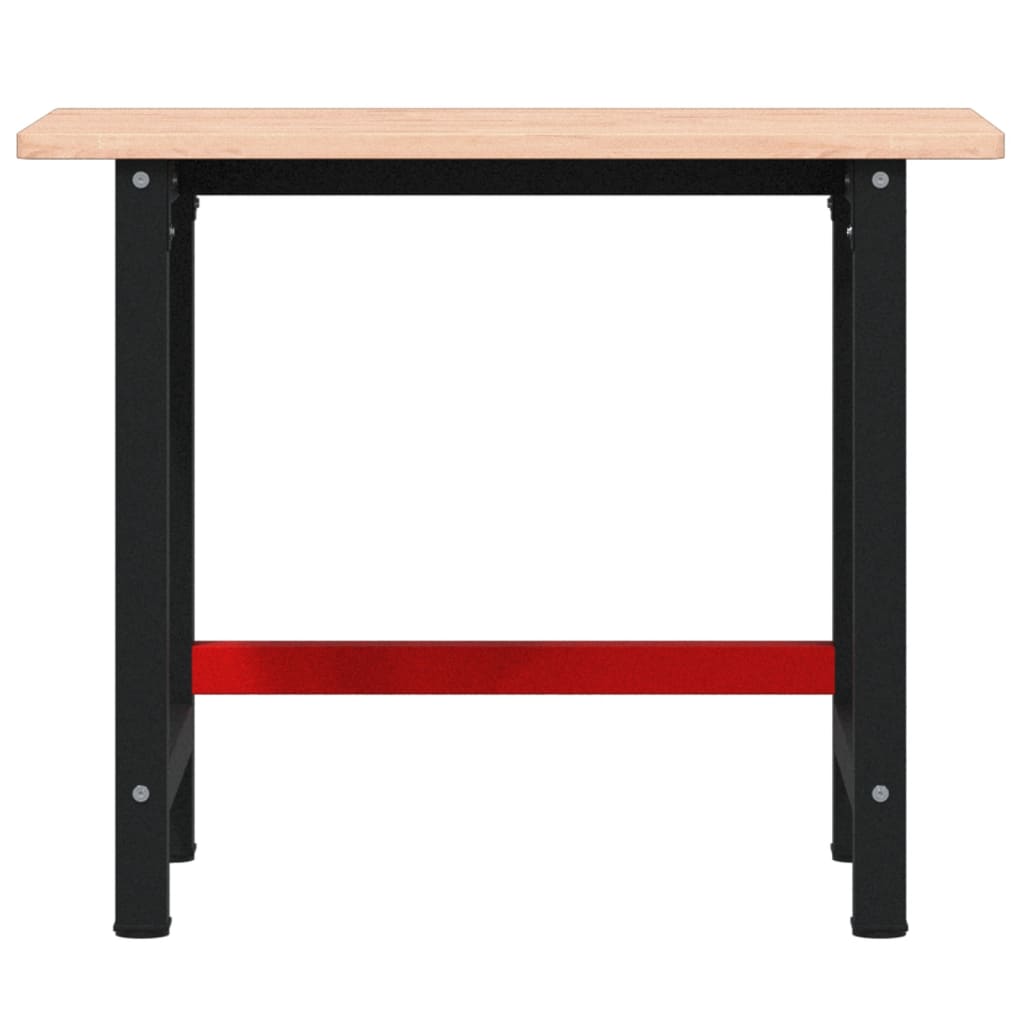 Πάγκος Εργασίας Ορθογώνιος 100x60x81,5 εκ. από Μασίφ Ξύλο Οξιάς - Pakobazaar