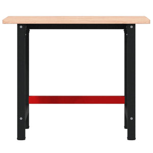 Πάγκος Εργασίας Ορθογώνιος 100x60x81,5 εκ. από Μασίφ Ξύλο Οξιάς - Pakobazaar