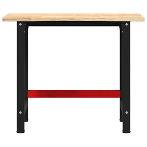 Πάγκος Εργασίας 100x60x81,5 cm Μασίφ Ξύλο Δρυς