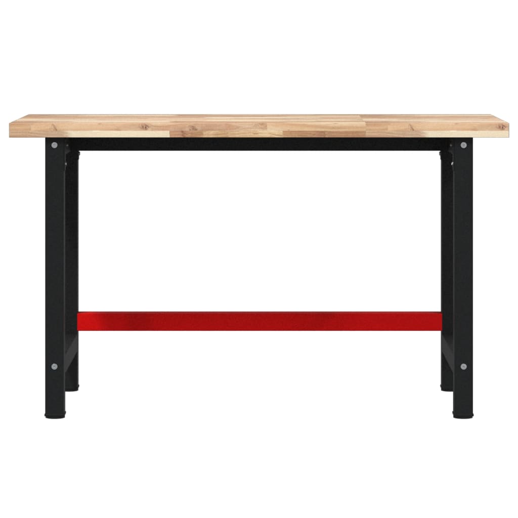 Πάγκος Εργασίας Ορθογώνιος 140x60x83 εκ. από Μασίφ Ξύλο Ακακίας - Pakobazaar