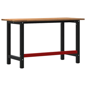 Πάγκος Εργασίας Ανοιχτό Καφέ 140x60x81,5 cm Μασίφ Ξύλο Δρυς - Pakobazaar