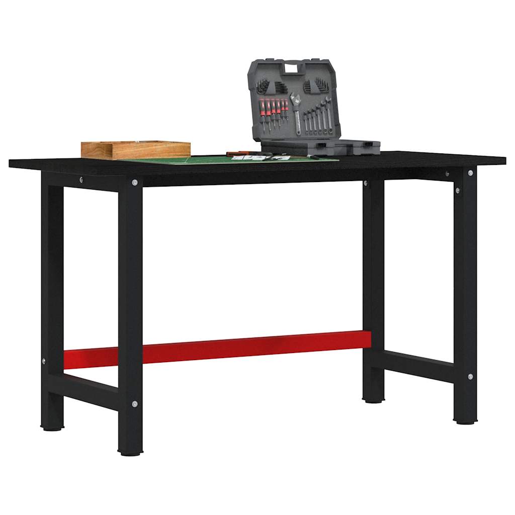 Πάγκος Εργασίας Καφέ Σκούρο 140x60x81,5 cm Μασίφ Ξύλο Δρυς - Pakobazaar